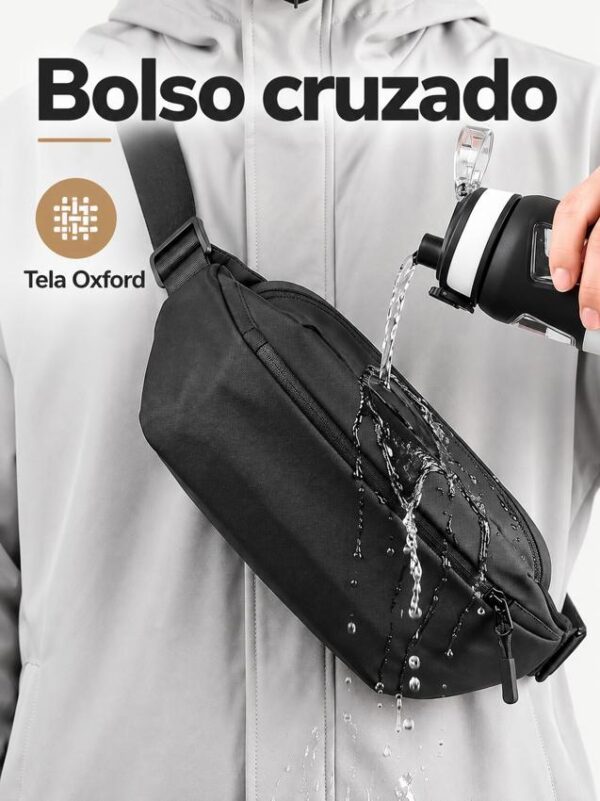 Bolso de cintura negro para hombre